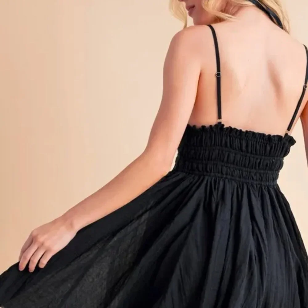 Aemi+Co Lace Detail Mini Cami Dress - Picture 8 of 14